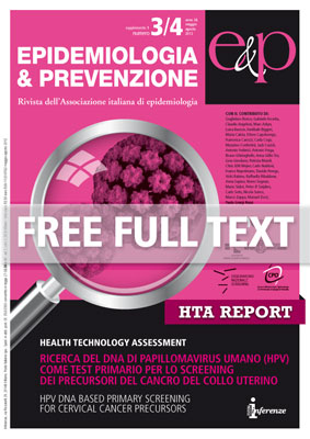 Report HTA - supplemento 1 n°3/4 Maggio-Agosto 2012